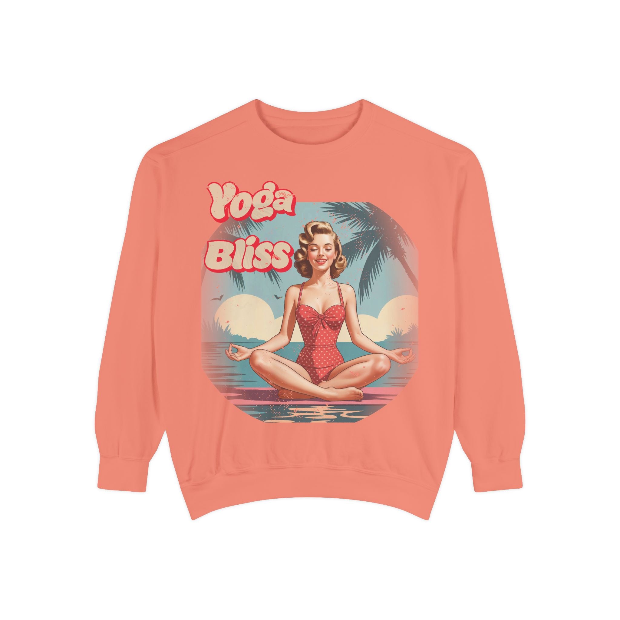 Yoga Bliss Vintage Pin-Up Sweatshirt