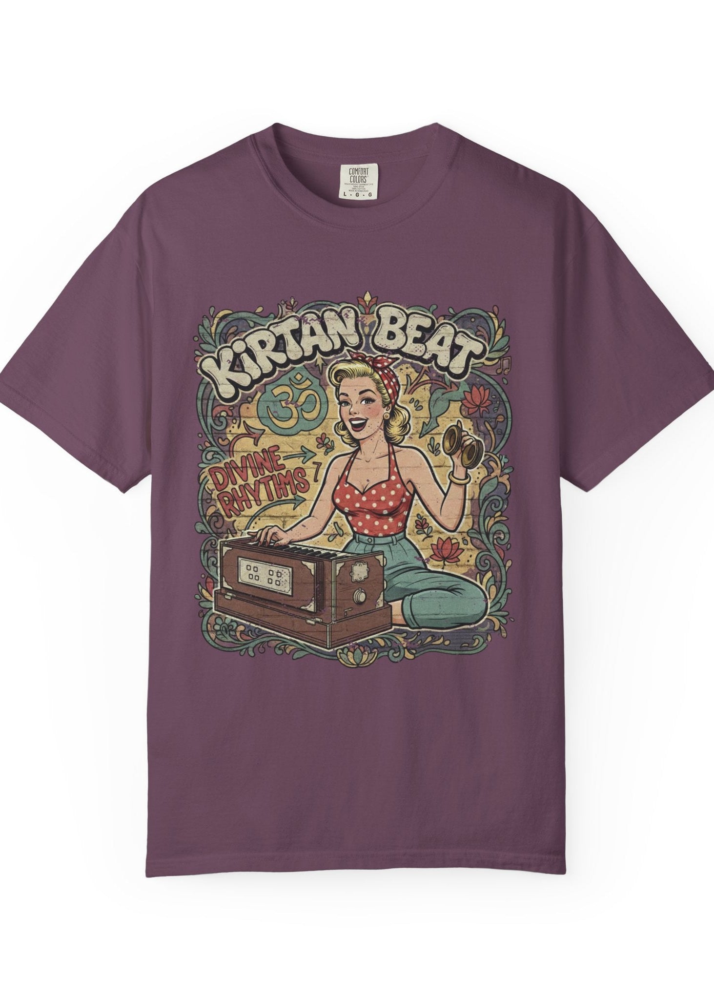 Kirtan Beat Retro Yoga T-Shirt