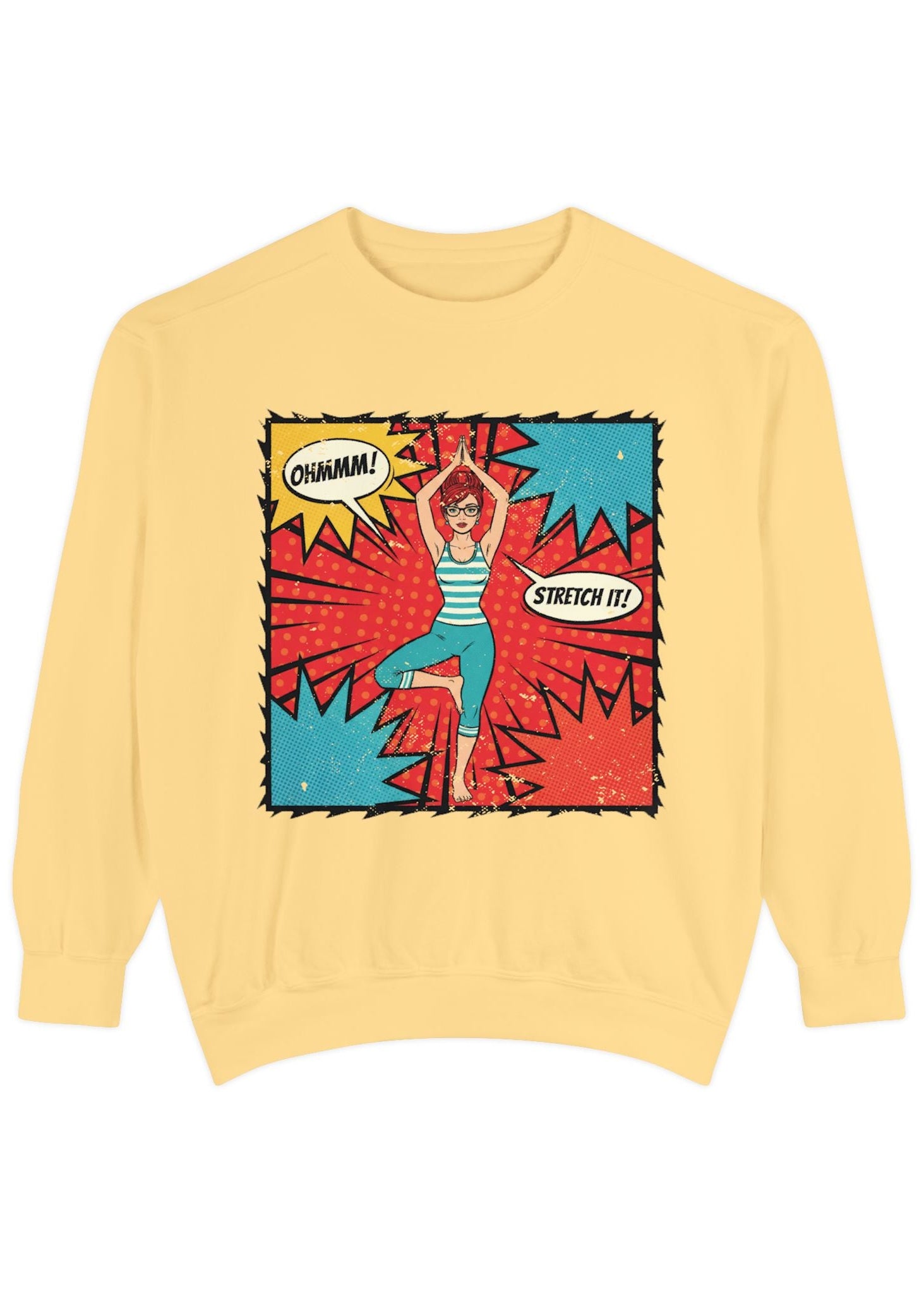Retro Comic Yoga Sweatshirt