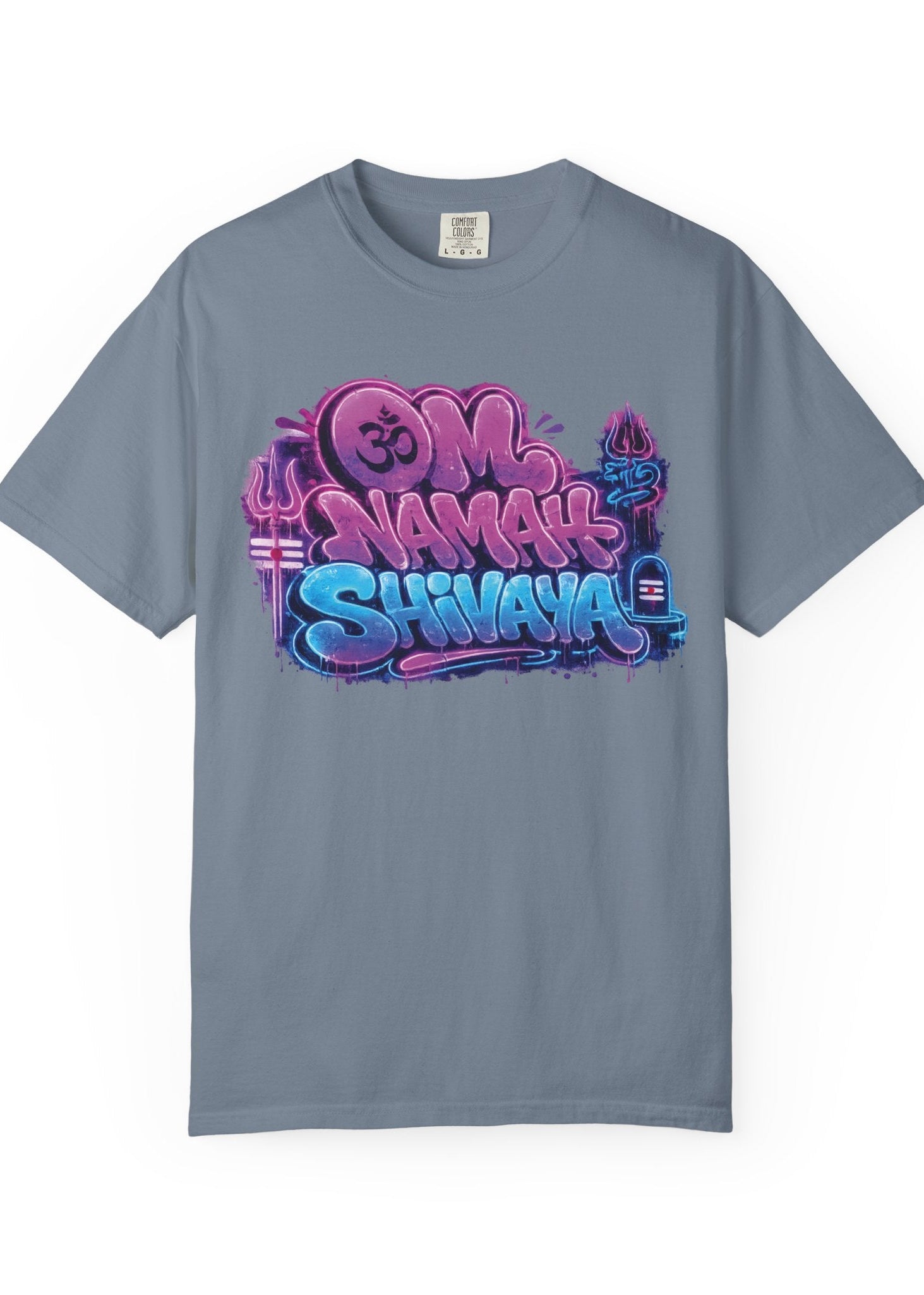 Om Namah Shivaya Neon Graffiti Tee