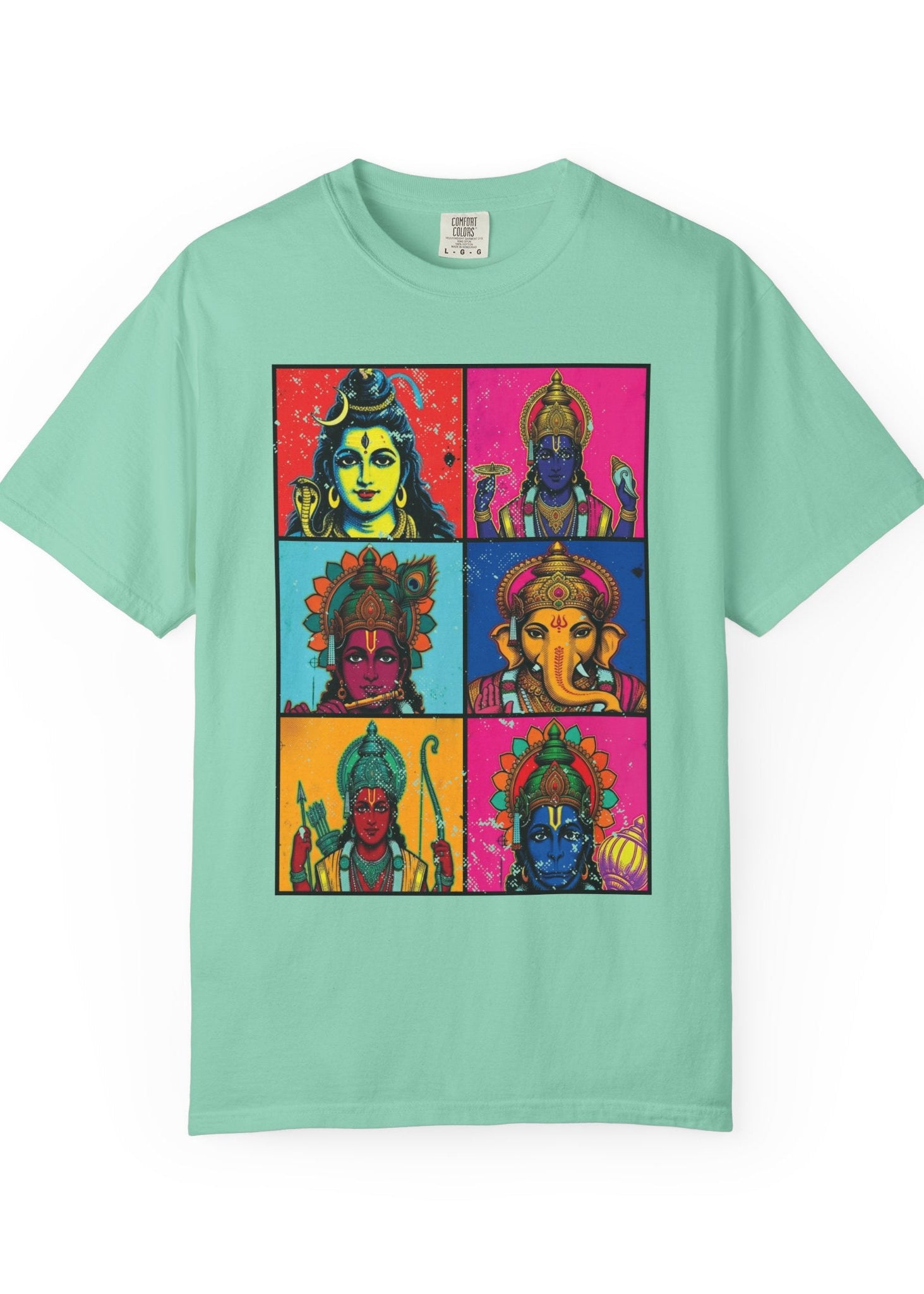 Pop Art Hindu Gods T-Shirt – Krishna, Shiva, Ganesha & More