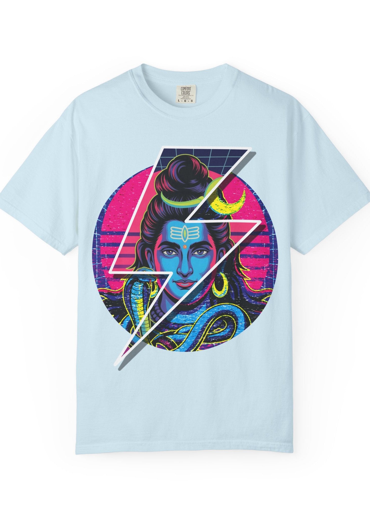 80s Retro Shiva Neon Wave Tee