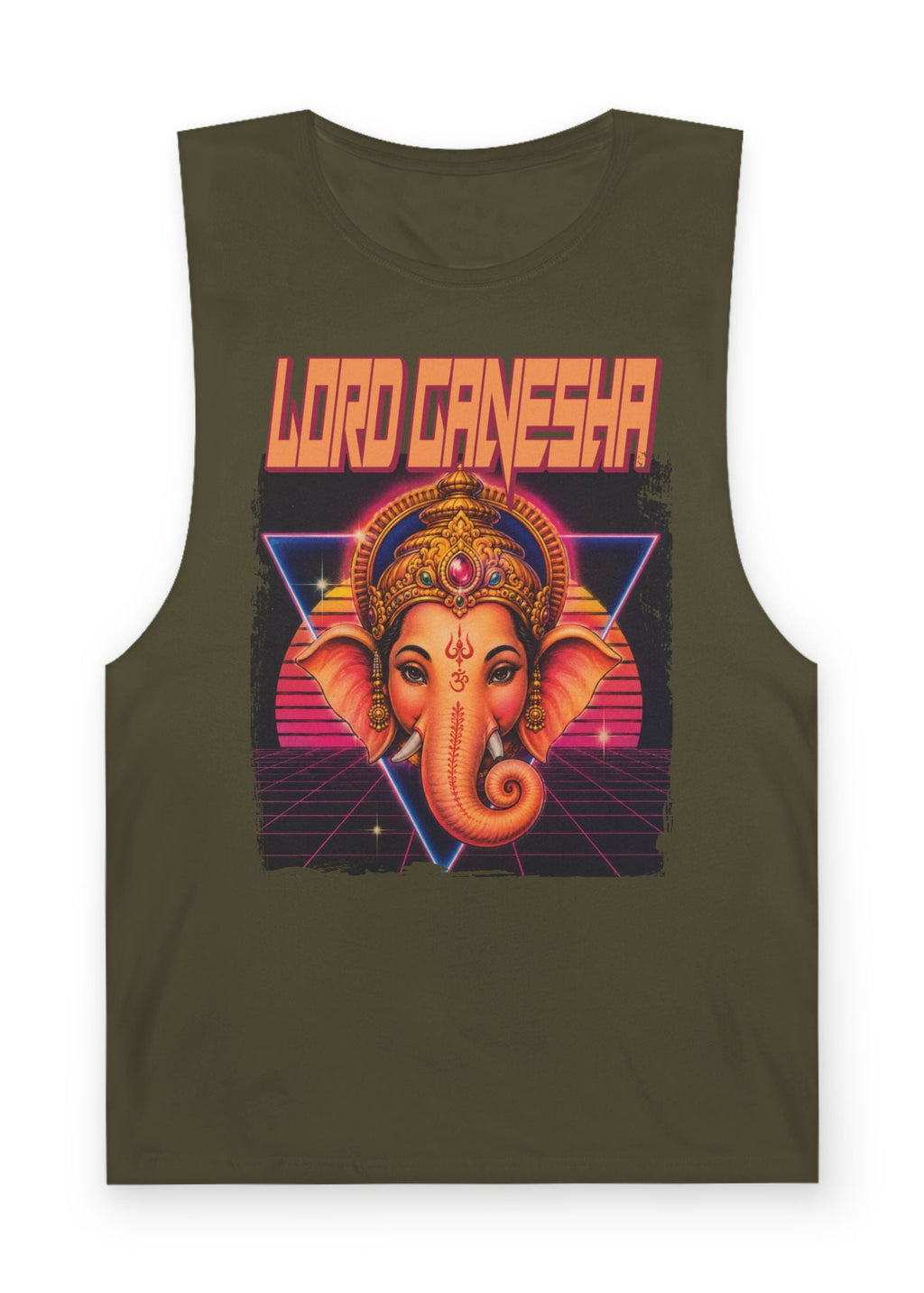 80s Synthwave Lord Ganesha Tank Top