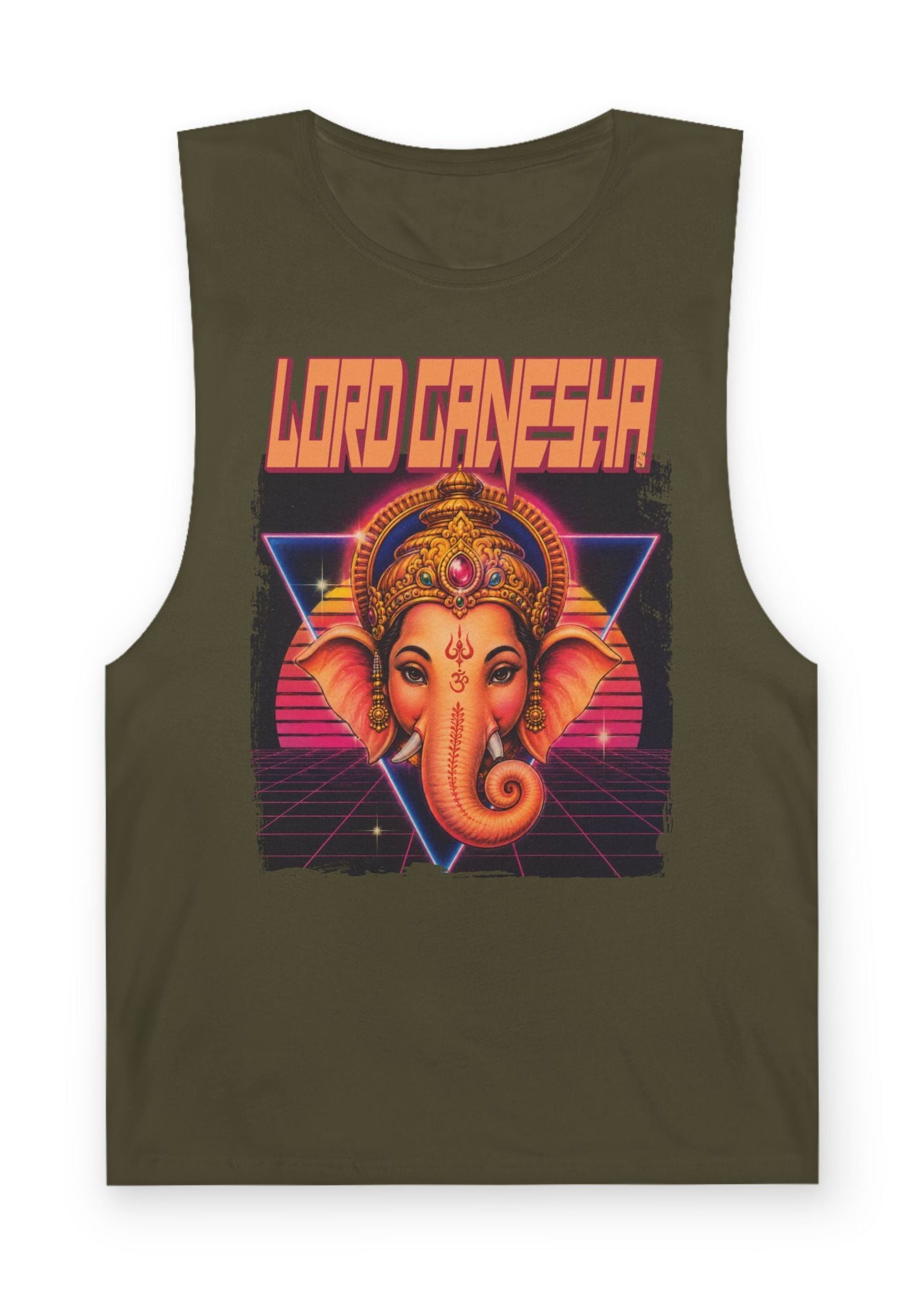 80s Synthwave Lord Ganesha Tank Top
