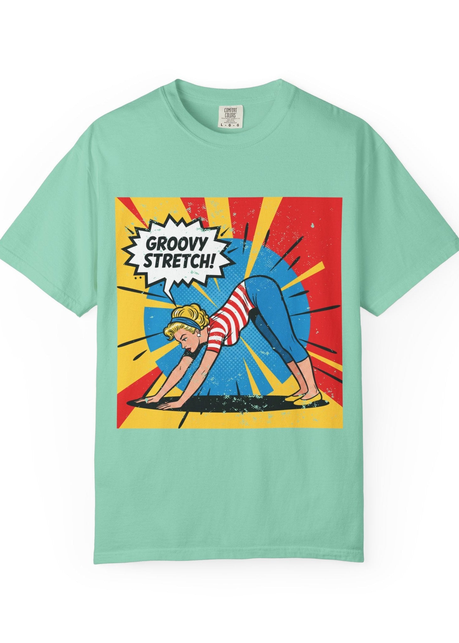 Retro Pop Art Yoga T-Shirt
