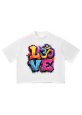 Graffiti LOVE OM Vintage Wash Boxy T-Shirt