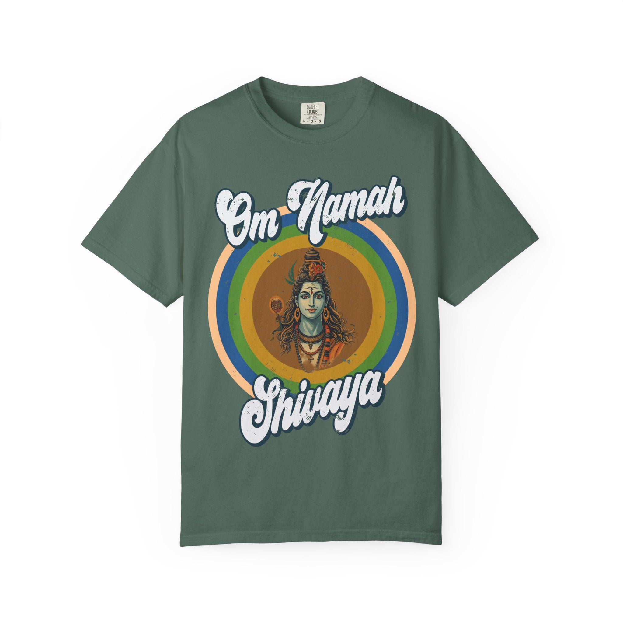 Lord Shiva Retro T-Shirt – Om Namah Shivaya Mantra Spiritual Tee