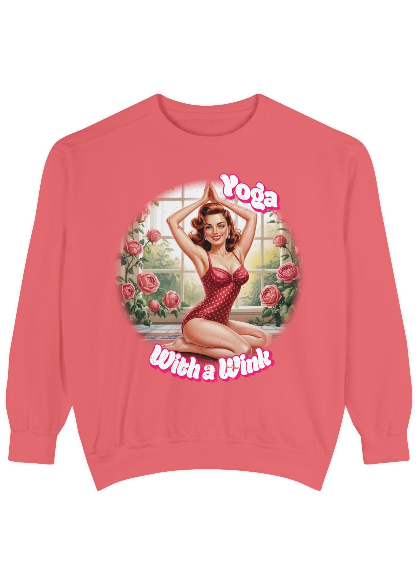 Retro Pin-Up Yoga Crewneck