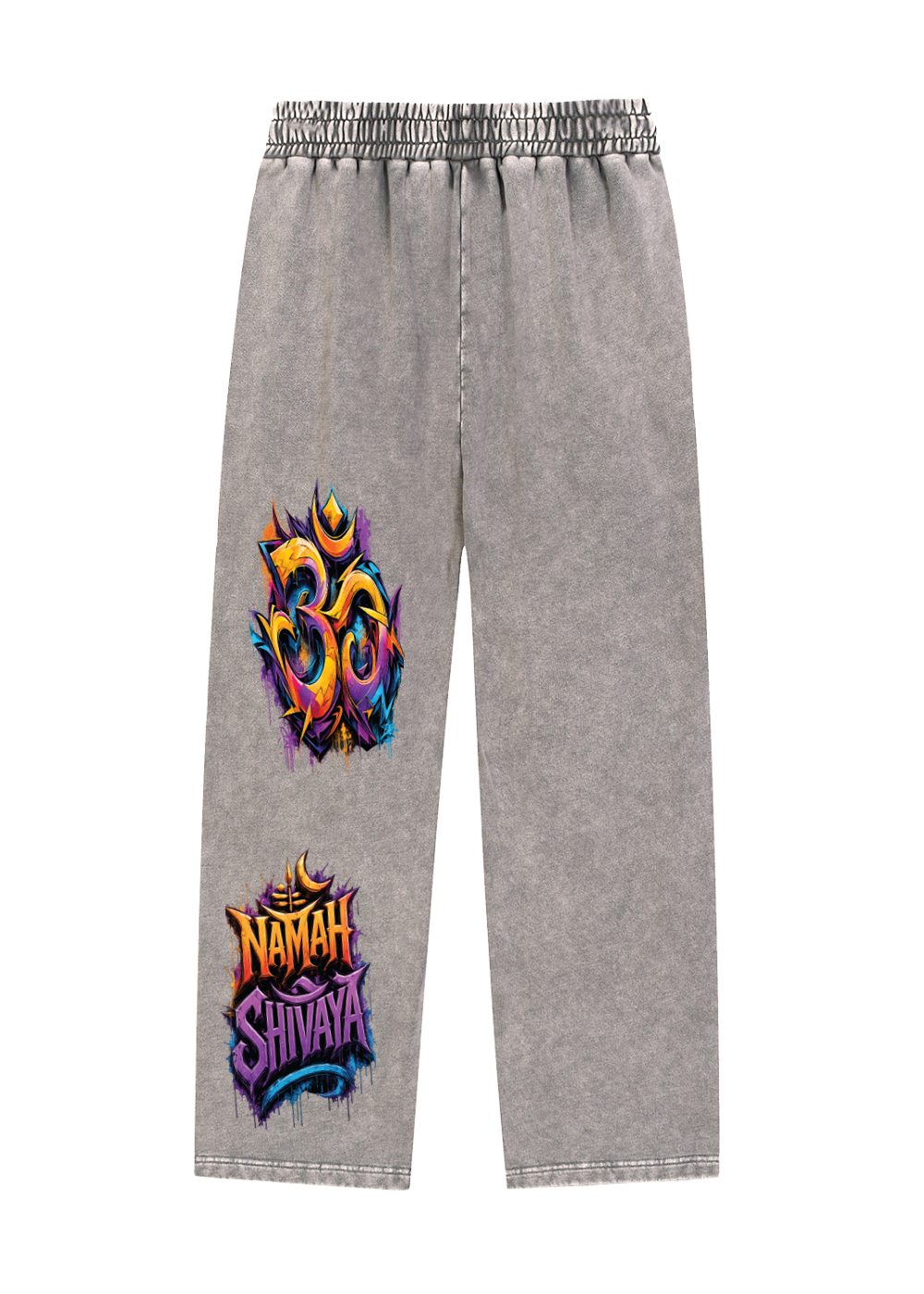 Om Namah Shivaya Graffiti Snow Wash Heavyweight Sweatpants