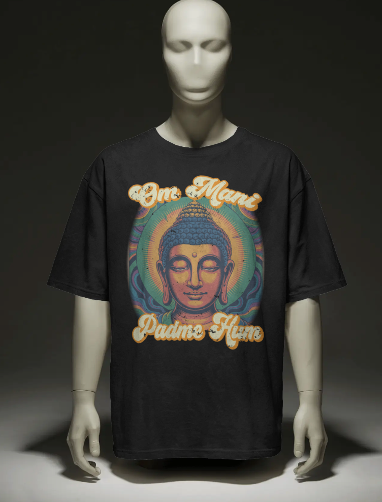 Om Mani Padme Hum T-Shirt – Tibetan Buddhist Mantra Meditation Tee