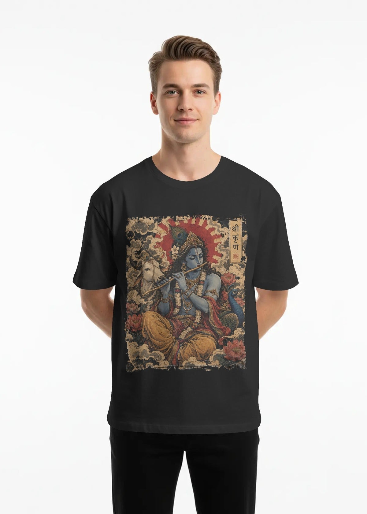 Lord Krishna Tattoo T-Shirt