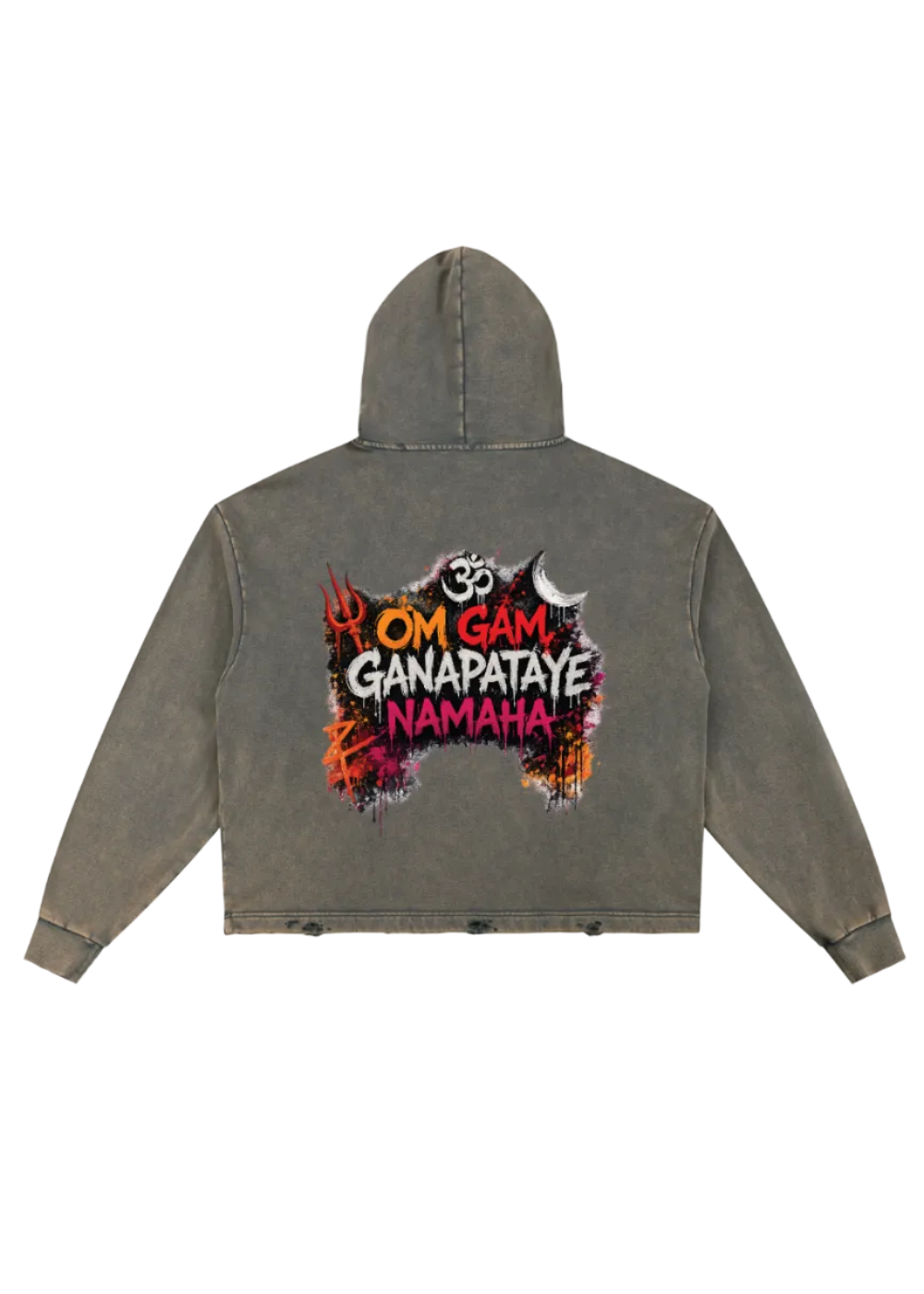 Om Gam Ganapataye Vintage Hoodie