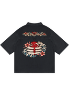 Japanese Cherry Blossom Shiva Vintage Wash Lyocell Shirt