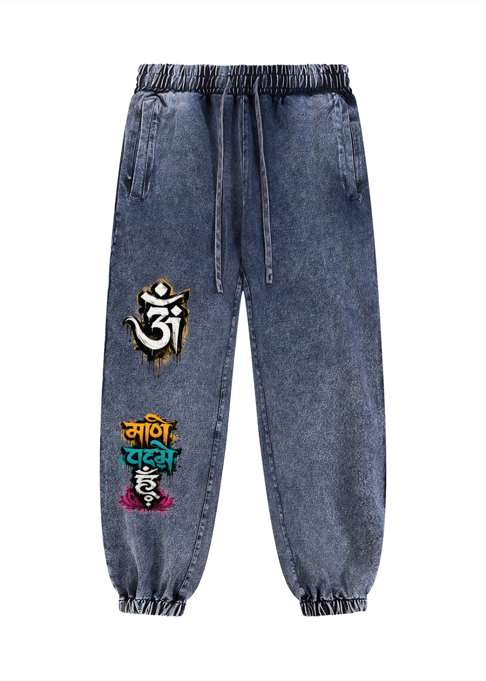 Om Mani Padme Hum Snow Wash Joggers