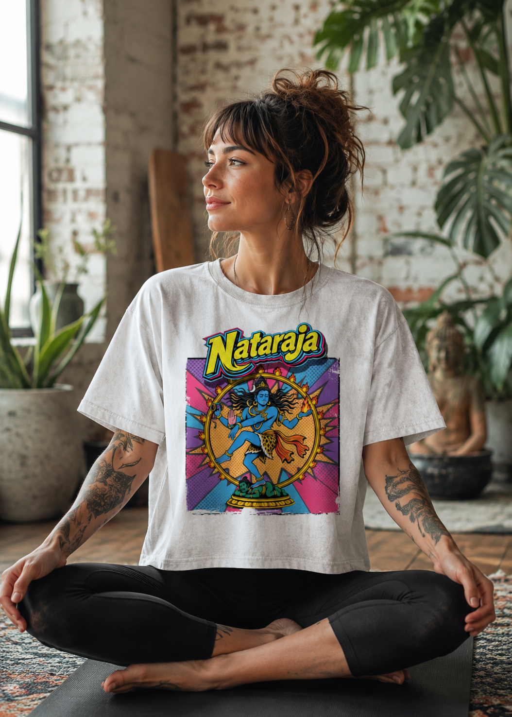 Nataraja Pop Art Yoga Boxy Tee