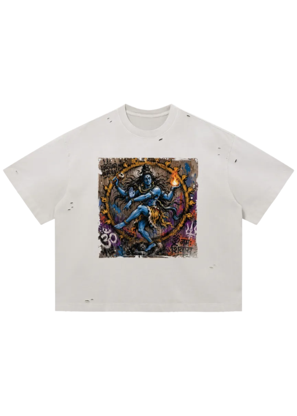 Shiva Nataraja Vintage Distressed Wash Tee