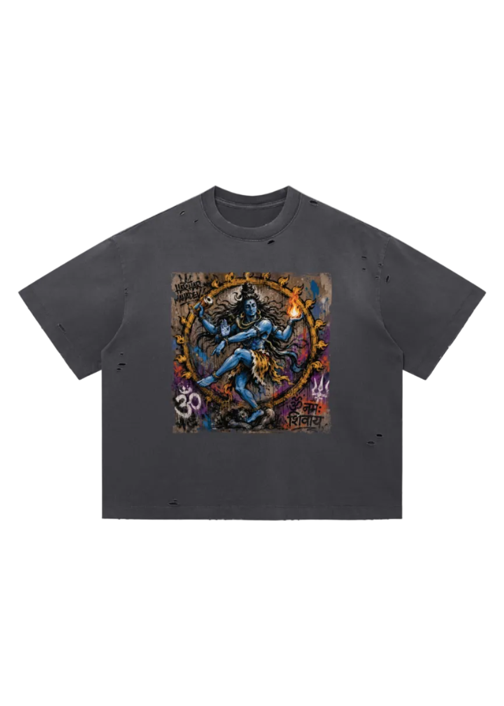 Shiva Nataraja Vintage Distressed Wash Tee