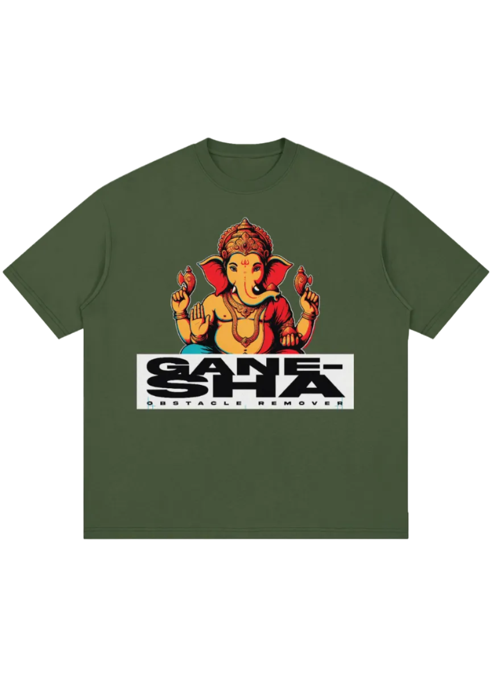 Ganesha Pop Art Oversized Tee