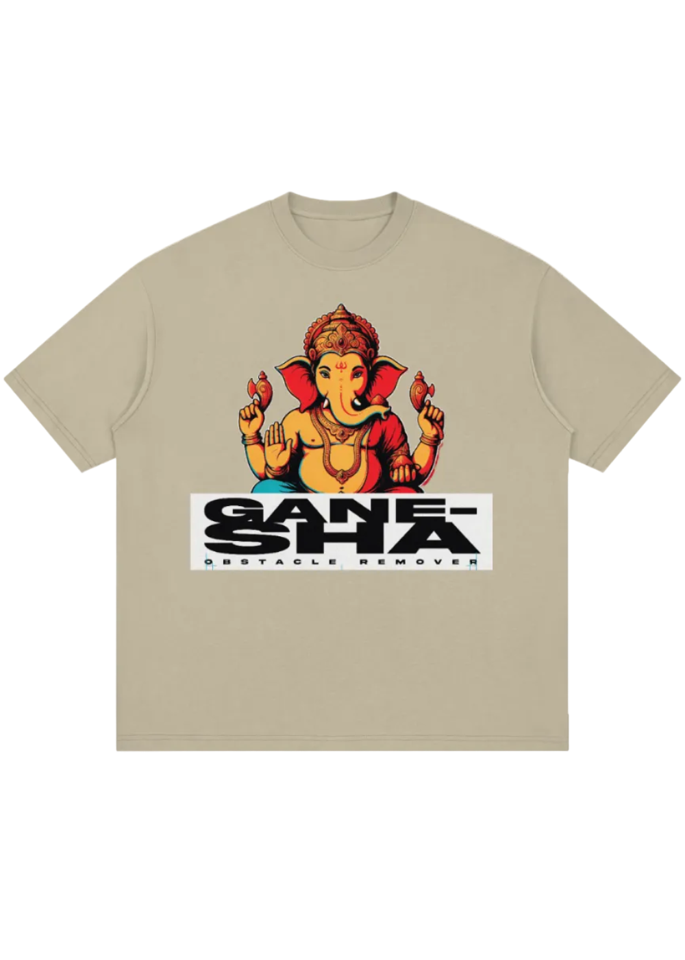 Ganesha Pop Art Oversized Tee