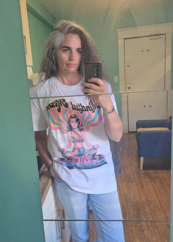 Katrina Perry wearing Retro Flow Design Co.